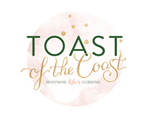 Logo for Toast of the Coast.